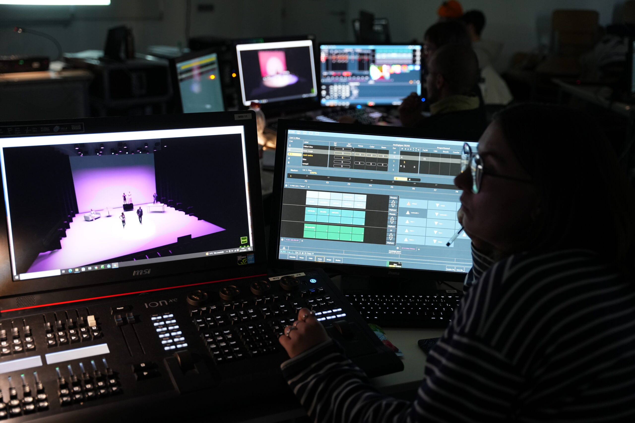 Ateliers techniques des apprentis régisseurs lumière/vidéo